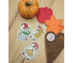 Stickserie ITH - Halloween Gnomes Stecker